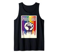 Pride Month Proud Dad Pride Parade LGBTQ Equality Fist Tank Top