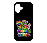 Pride Never Goes Extinct T-Rex Gay-saurus Case for iPhone 16
