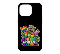 Pride Never Goes Extinct T-Rex Gay-saurus Case for iPhone 16 Pro
