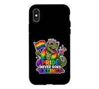 Pride Never Goes Extinct T-Rex Gay-saurus Case for iPhone X/XS