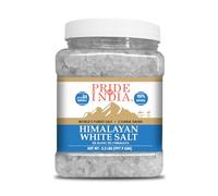 Pride of India- Himalayan White Salt Coarse Grind 2.2 lbs (997.90 gm)- Rarest & Enriched W/84+ Natural Minerals- Low Sodium- Mineral Rich Nutrition and Enhanced Taste- Healthier Table Salt Substitute