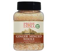 Pride Of India- Organic Ginger Minced Whole- 7oz (200gm)- Added to dishes for unique flavors, pleasing fragrances- GMO Free, Vegan, Gluten-Free, No Artificial Colors