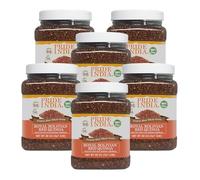 Pride Of India - PACK of 6 - Natural Red Royal Quinoa - 100% Bolivian Superior Grade Protein Rich Whole Grain, 1.25 Pound (20oz) Jar