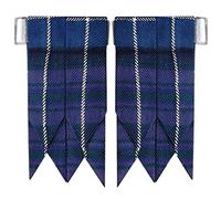 Pride of Scotland Tartan Kilt Hose Sock Flashes with Heavy Buckle Adjusters