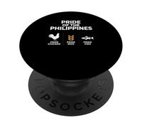 Pride Of The Philippines Funny Chicken Rice Fish Culture PopSockets Adhesive PopGrip