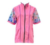 Pride Paws Pink Grooming Jacket - Unisex Apparel for Professional Pet Groomers, Pink and Purple, S-4XL (L)