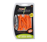 Pride Performance Plastic Golf Tees Matte Finish, Orange (2 3/4"), Clamshell of 15