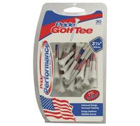 Pride Performance USA Flag Tees 3-1/4", 30 Count