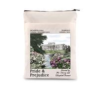 Pride & Prejudice Book Sleeve - Novelist Bookworm Gift with Zipper - Book Club Gift (Tuesday BM)