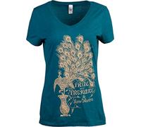 Pride & Prejudice | Jane Austen 1813 Romance Book Club Reader Reading Women's V-Neck T-Shirt Top - Green - Small