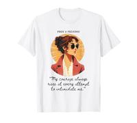 Pride & Prejudice - Lizzy - My courage always rises quote T-Shirt