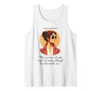 Pride & Prejudice - Lizzy - My Courage Always Rises Quote Tank Top