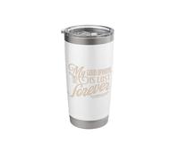 Pride & Prejudice Mr. Darcy My Good Opinion Quote Script Stainless Steel Insulated Tumbler
