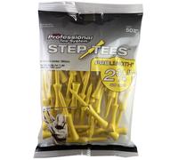 Pride Professional Tee System Two Piece Step Tee, 50 Count, 2-3/4 inch (Yellow)
