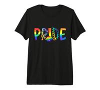 Pride Rainbow Lips Retro Typography Premium T-Shirt