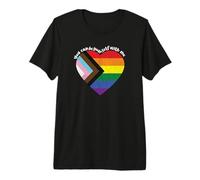 Pride Safe Space Heart LGBTQ+ You Can Be Yourself with Me Premium T-Shirt
