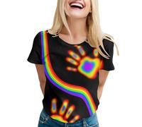 Pride Shirts for Women Rainbows T-Shirt LGBT Gay Pride Tshirts Clothes Short Sleeve Tops Casual Short Sleeve Tops