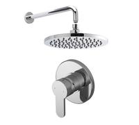 Pride Shower Bundle Concealed Round Manual Valve Arm Head Kit Balterley Silver One Size
