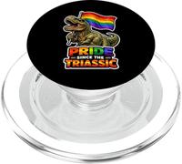 Pride Since The Triassic Rainbow Dino Pride PopSockets PopGrip for MagSafe