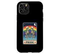 Pride Skeletons Holding Hands Under Rainbow LGBTQ Tarot Case for iPhone 11 Pro