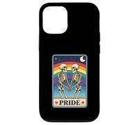 Pride Skeletons Holding Hands Under Rainbow LGBTQ Tarot Case for iPhone 12/12 Pro