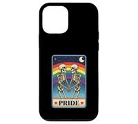 Pride Skeletons Holding Hands Under Rainbow LGBTQ Tarot Case for iPhone 12 mini