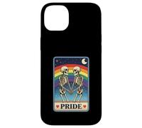 Pride Skeletons Holding Hands Under Rainbow LGBTQ Tarot Case for iPhone 14 Plus