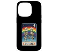 Pride Skeletons Holding Hands Under Rainbow LGBTQ Tarot Case for iPhone 14 Pro
