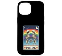 Pride Skeletons Holding Hands Under Rainbow LGBTQ Tarot Case for iPhone 15