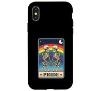 Pride Skeletons Holding Hands Under Rainbow LGBTQ Tarot Case for iPhone X/XS