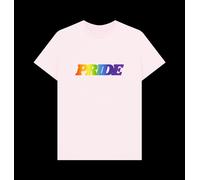 Pride Slogan Graphic Pink T-Shirt apoh Baby Pink XL