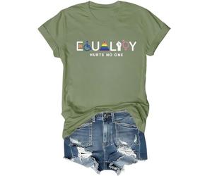 Pride T Shirt LGBTQ Rainbow Pride Tshirt Equality Hurts No One Shirt Women Men