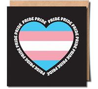 PRIDE. Transgender greeting card, Transsexual Greeting card - LGBTQIA+card - LGBT card - Trans card - 150mm x 150mm Premium Card