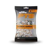 Pride Unisex Pts Bamboo Golf Tee, White/Orange, 1 1/2 / 38mm EU