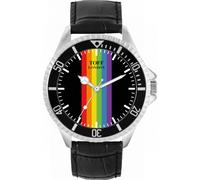 Toff London 42mm Pride Linear Black Batons Watch