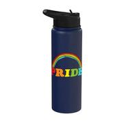Pride with Rainbow Drawing Stainless Steel Insulated Water Bottle
