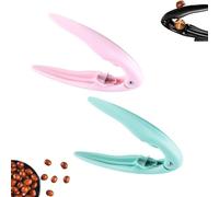 Prideous Chestnut Peeler, Chestnut Out of Shelling Tool, Cutter Tool with Ergonomic Handle, Easy to Peel The Chestnuts Skin, Easy to Use and Clean(Pink+Green)
