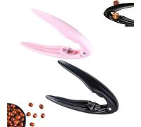 Prideous Chestnut Peeler, Chestnut Out of Shelling Tool, Cutter Tool with Ergonomic Handle, Easy to Peel The Chestnuts Skin, Easy to Use and Clean(Pink+Black)
