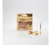 PrideSports 3-1/4" Nova Bamboo Tees Red/White/Blue Stripe