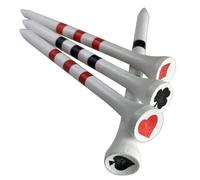 PrideSports Unisex 83mm Golf Tees, White, 83mm EU