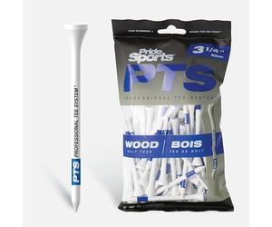 PrideSports Unisex Golf Tees, Blue, 4 EU
