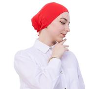 Prien Soft Undercap Hijab for Women, Cotton Islamic Bonnet, Muslim Head Scarf Inner Cap for Prayer Wear, Turban Hat Ramadan (UK, Alpha, One Size, Standard, Brink Pink)