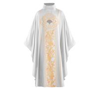 Priest Clergy Cape, Men's Liturgical Robe, Adult Priest Measuring Gown Cape with Embroidered Measuring Gown Gothic Gown Vintage Robe Medieval Outfit for Halloween Party Fancy Dress