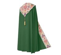Priest Clergy Cape, Robe for Catholic, Coronation Print Costume Gown Cape Measuring Gown Gothic Gown Cosplay Medieval Outfit for Adults Halloween Party Carnival Fancy Dress S-5XL