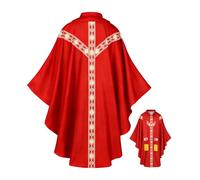 Priest Costume for Men - with Ribbon Catholic Measuring Robe - Father Measuring Cape for Cosplay and Fancy Dress, for Men Prayer Church Wedding Party Masquerade Stage Cosplay Photo