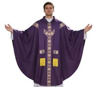 Priest Costume Men with Ribbon Catholic Chasuble