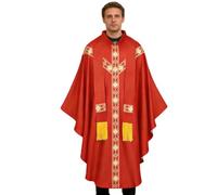 Priest Costume Men with Ribbon Catholic Priest Chasuble