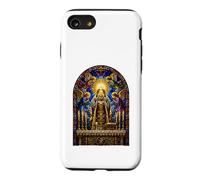 Priest Elevating Host Gothic Cathedral Mosaic Art Faith Case for iPhone SE (2020) / 7/8