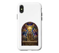 Priest Elevating Host Gothic Cathedral Mosaic Art Faith Case for iPhone X/XS