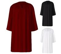 Priest Robe for Men Gothic Black Witch Cloak Medieval V-neck Pullover Robes Full Length Halloween Performance Cosplay Costume Pastor Outfit Knight Blouse Renaissance Robe Cape